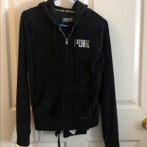 PINK Navy blue Velour Outfit